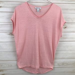 White House Black Market Dolman Top Linen Pink XS